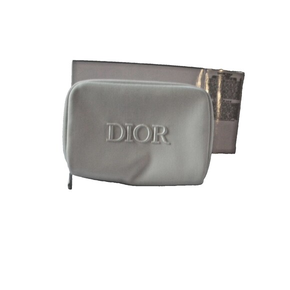 Christian Dior Trousseau Pouch/cosmetic bag only White and Silver - Picture 1 of 12